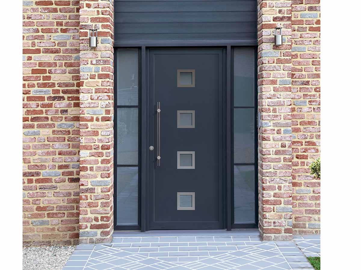 PORTE D'ENTREE À PANNEAU ALUMINIUM GOPLAST ORURO PORTE D'ENTREE À PANNEAU ALUMINIUM GOPLAST ORURO